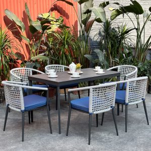 Woven Dining Chairs Set Of 6
